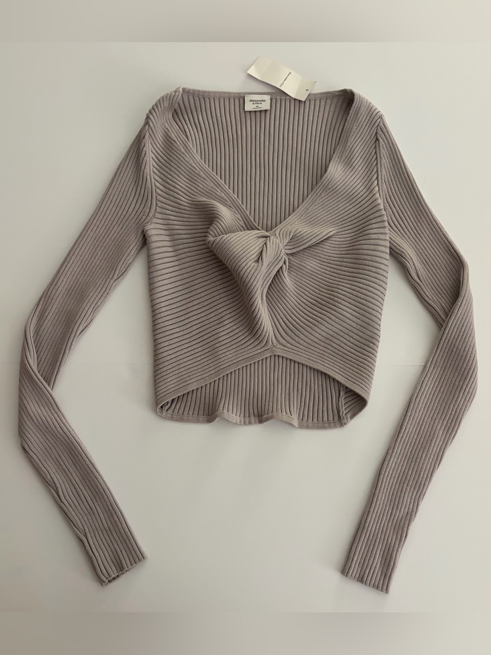 NWT! Abercrombie Twist-Front V-Neck Sweater